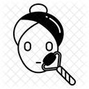 Gesichtsmassagegerät  Symbol