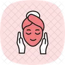 Gesicht Massagegerat Gesichtsbehandlung Symbol
