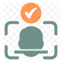 Gesichtsscan Technik Gesichts ID Symbol