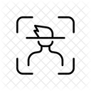 Gesichtsscan Gesichtserkennung Login Symbol