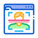 Gesichtsscan Gesicht Scannen Symbol
