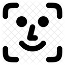 Gesichtsscanner UI UX Symbol