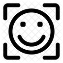 Gesichtsscanner Gesichtserkennung Biometrie Symbol