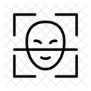 Gesichtsscan Scanner Biometrisch Symbol