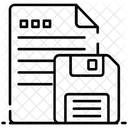 Gespeicherte Dokumente Gespeicherte Datei Diskettenspeicher Symbol