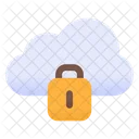 Gesperrte Cloud Cloud Schutz Cloud Sicherheit Symbol