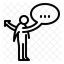 Reden Verletzen Tief Symbol