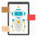 Talkbot Roboter Kunstliche Intelligenz Symbol