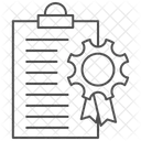 Gestao De Qualidade Icone Thinline Ícone