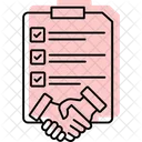 Gestao De Contratos Contrato Acordos Ícone