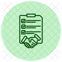 Gestao De Contratos Contrato Acordos Ícone