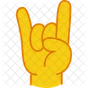 Geste Doigts Jaune Icon