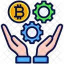 Gestion Criptomoneda Bitcoin Icono