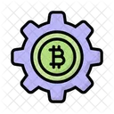 Gestion De Bitcoin Blockchain Criptomoneda Icono