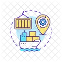 Gestión de buques portacontenedores  Icono