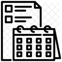 Calendario Hora Alarma Icono
