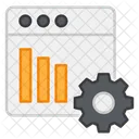 Gestion De Datos Del Sitio Web Analisis De Datos Infografia Web Icon