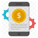 Gestion De Largent Mobile Gestion De Largent Sur Smartphone Gestion De Largent Sur Telephone Icône