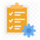 Lista De Verificacion Gestion De Tareas Negocios Icono
