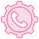 Gestion De Llamadas Atencion Al Cliente Telecomunicaciones Icono