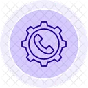 Gestion De Llamadas Atencion Al Cliente Telecomunicaciones Icono