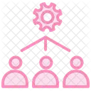 Gestion De Partes Interesadas Icono De Linea Duotono Icono