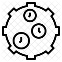 Productivite Temps Calendrier Icône