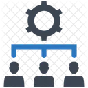 Gestion De Empleados Configuracion De Equipos Red De Servicios Icono