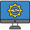 Gestión de relaciones con el cliente  Icono
