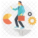 Negocios Riesgo Financiero Icono