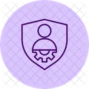 Icono De Pentaglow De Gestion De Seguridad Icon