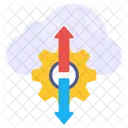 Gestión de transferencia en la nube  Icono