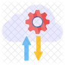 Gestión de transferencia en la nube  Icono