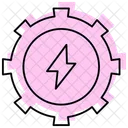 Gestion De Ahorro De Energia Color Sombra Icono De Linea Fina Icon