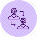Icono De Pentaglow De Gestion De Cambios Icon