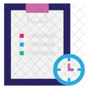 Tiempo Gestion Calendario Icono