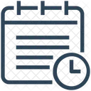 SEO Calendario Gestion Del Tiempo Icono