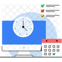 Calendario Tiempo Gestion Icono