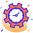 Reloj Engranaje Rendimiento SEO Icono