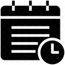 SEO Calendario Gestion Del Tiempo Icono
