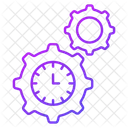 Tiempo Gestion Calendario Icono