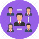 Trabajo En Equipo Grupo Empresarial Comunidad Icon