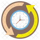 Alrededor Reloj Tiempo Icono