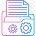 Gestion De Archivos Documento Configuracion De Documentos Icono