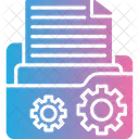 Gestion De Archivos Documento Configuracion De Documentos Icono