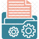 Gestion De Archivos Documento Configuracion De Documentos Icono