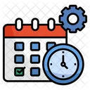 Temps Gestion Calendrier Icon