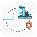 Logistica Gestion Digital Icono