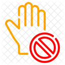 Icono De Parada Simbolo De Mano Senal De Advertencia Icono
