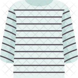 Gestreiftes T-Shirt  Symbol